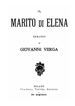 Il marito di Elena. Romanzo | Giovanni Verga