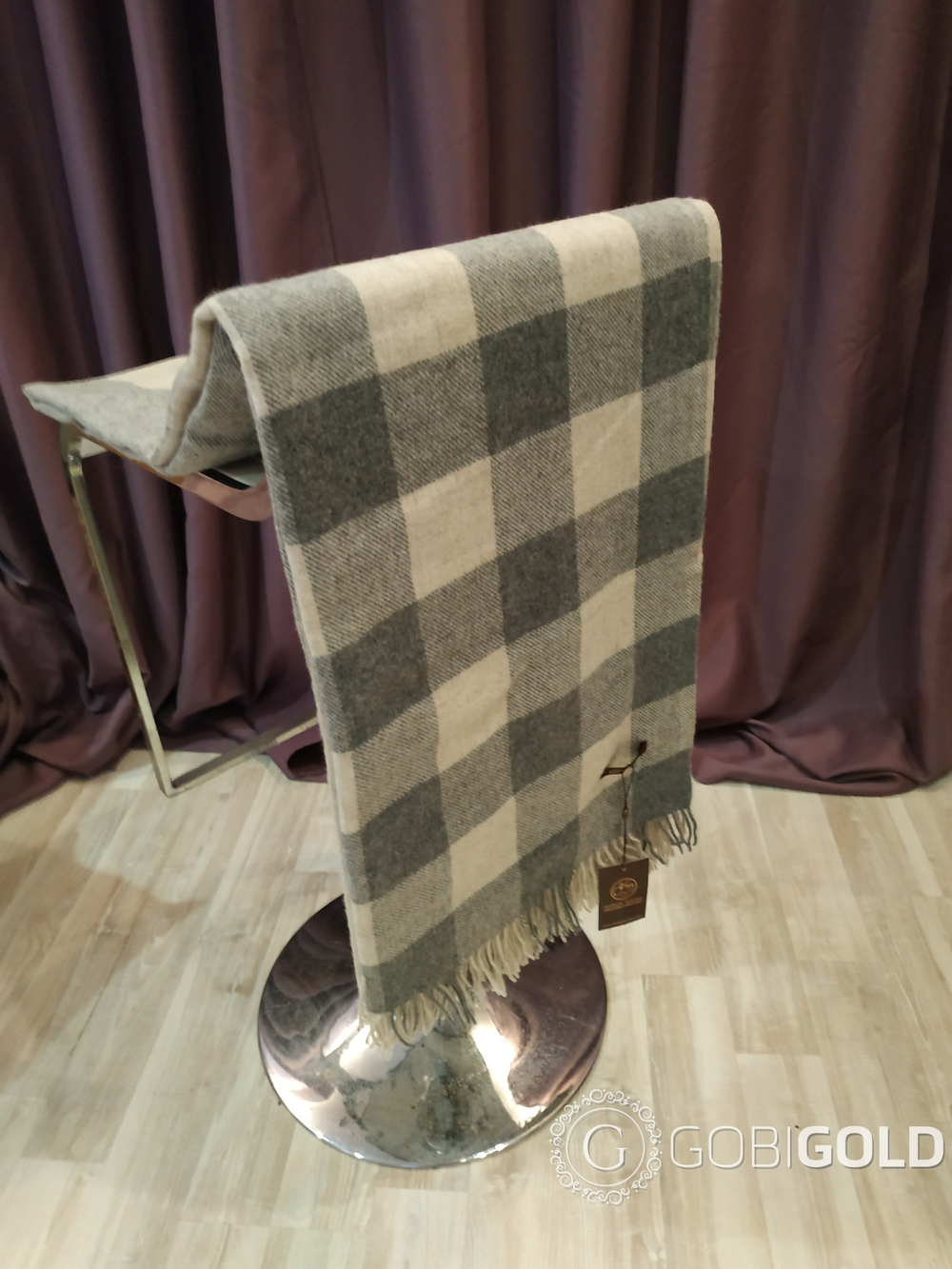 Плед из 100% шерсти ягненка 150x200 см. (MONGOLTEXTILE) - MT153