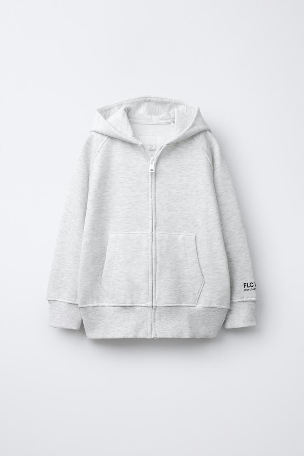 ZARA ТОЛСТОВКА НА МОЛНИИ, СЕРЫЙ МЕЛАНЖ
