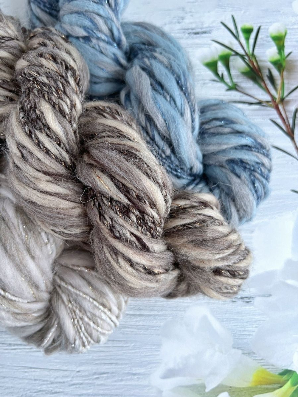 Трикотажная пряжа для вязания MORELINO толстая шишибрики