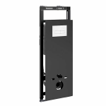 Инсталляция для унитаза WasserKraft Salm 27TLT.010.ME.BL.WH03 черная панель/кнопка белая глянцевая