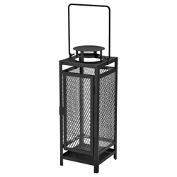 IKEA BERGGRAN  (ИКЕА БЕРГГРАН)  -  Фонарь-свеча "Колонна", внутренний/внешний антрацит, 34 см