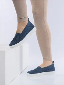 Мокасины летние текстильные
