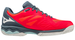 Женские теннисные кроссовки Mizuno Wave Exceed Light AC - fiery coral 2/white/china blue