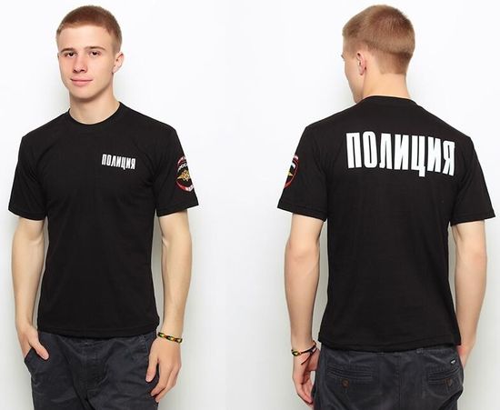 Футболка "Полиция"(черный)