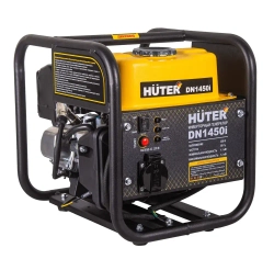 Инверторный генератор Huter DN 1450i (1300 Вт, вес 12,5 кг, Ручной стартер, 2л бензобак)