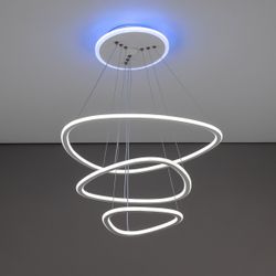 Citilux Неон Смарт CL731A330E RGB Умная подвесная люстра Белая