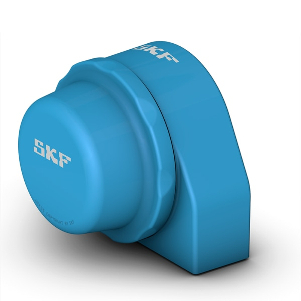 Стационарный шарикоподшипниковый узел с коротким основанием с узким внутренним кольцом и фиксацией с помощью установочных винтов, композит P2BTC 40M-CPSS-DFH