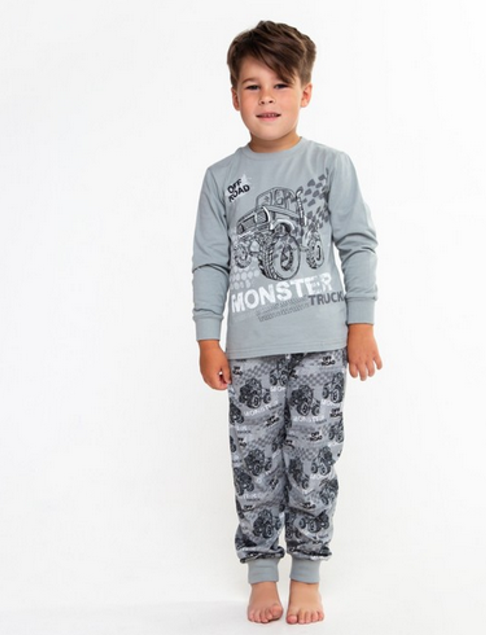 Пижама для мальчиков А.8-29-1. серый, р. 122 7787258