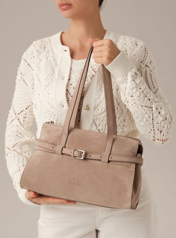 Замшевая сумка DBR Rumi mini 31400 ваниль