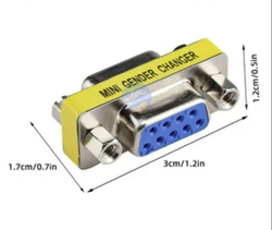 Адаптер VGA DE-15 / HD-15 гнездо-штекер