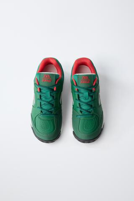 ZARA КРОССОВКИ JOMA® MUNDIAL КАНАДА, ЗЕЛЕНЫЙ