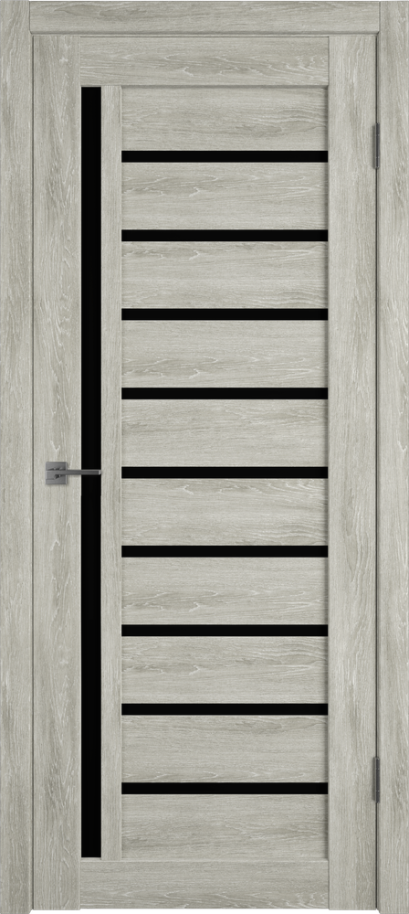 Дверь Atum 11 / Lin Vellum / Black Gloss / Владимирские двери