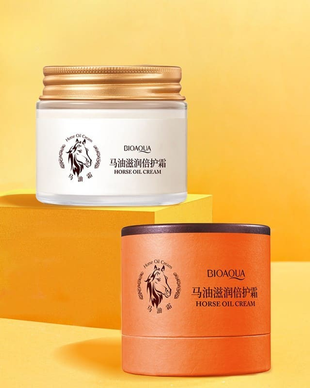 Крем для лица, рук и тела с лошадиным маслом, 70г