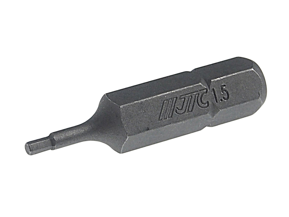 Бита HEX H1.5х30мм 1/4" DR 6-ти гранная JTC