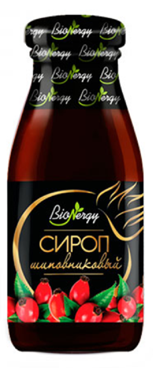 Сироп Шиповниковый / 200 мл / Стеклобутылка / BioNergy