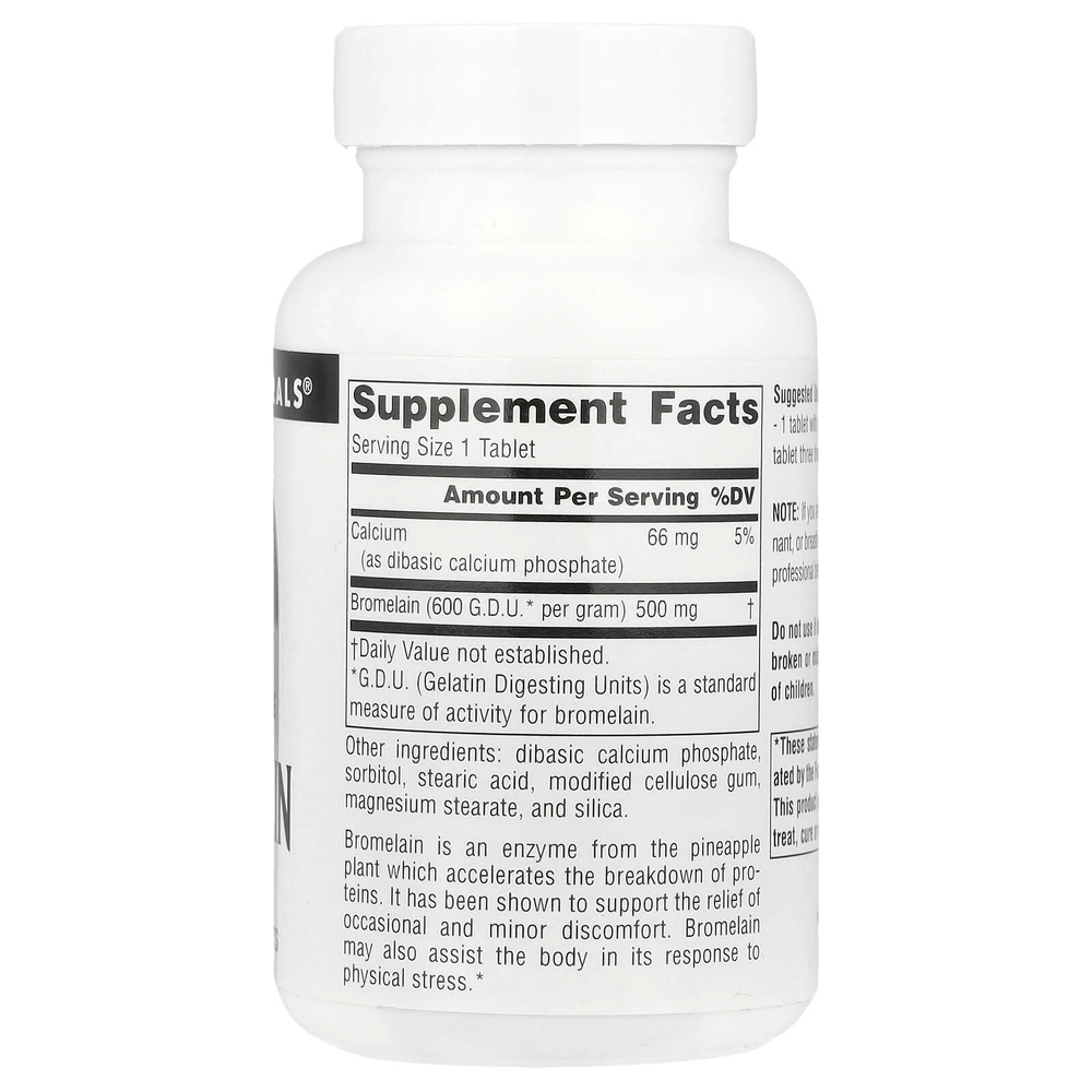 Source Naturals, Бромелаин 600 ГДУ / г, 120 таблеток