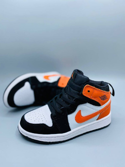 Детские кожаные кроссовки Nike Air Jordan 1
