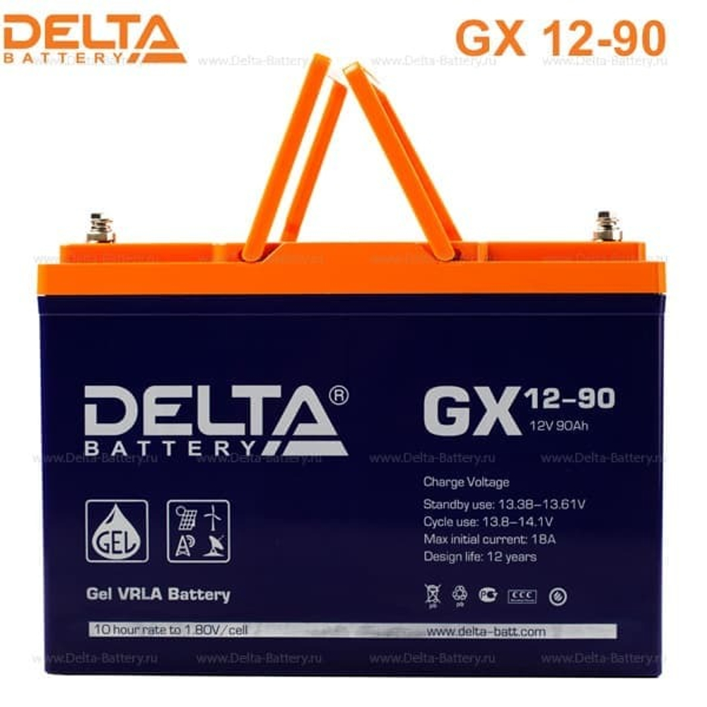 Аккумуляторная батарея Delta GX 12-90 (12V / 90Ah)