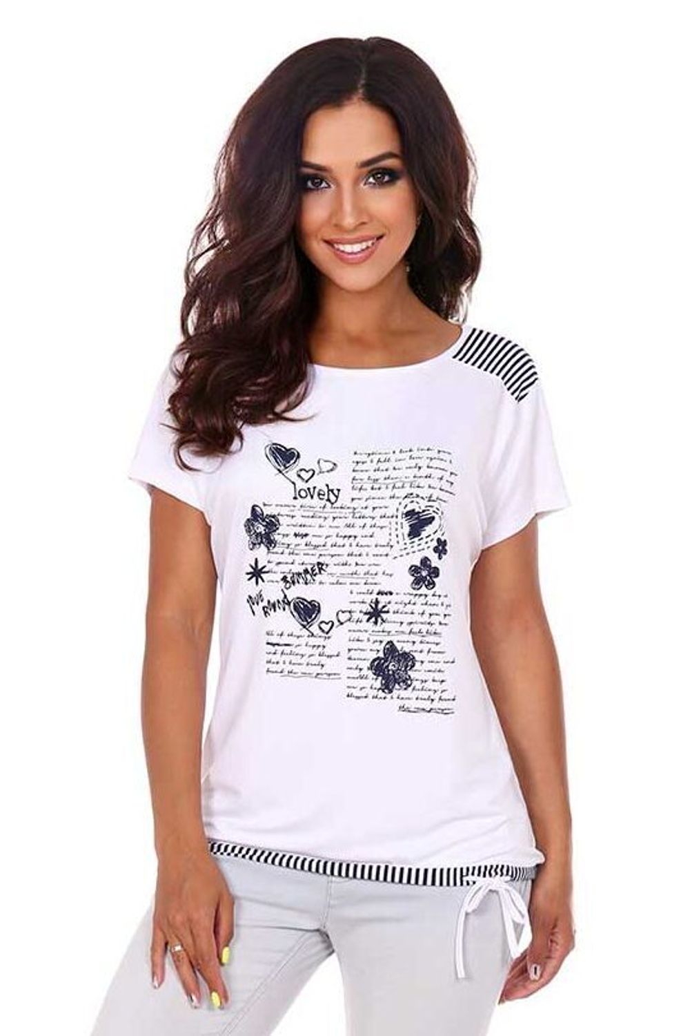 Туника Тина (46-56) Serenada Белая (Акция)