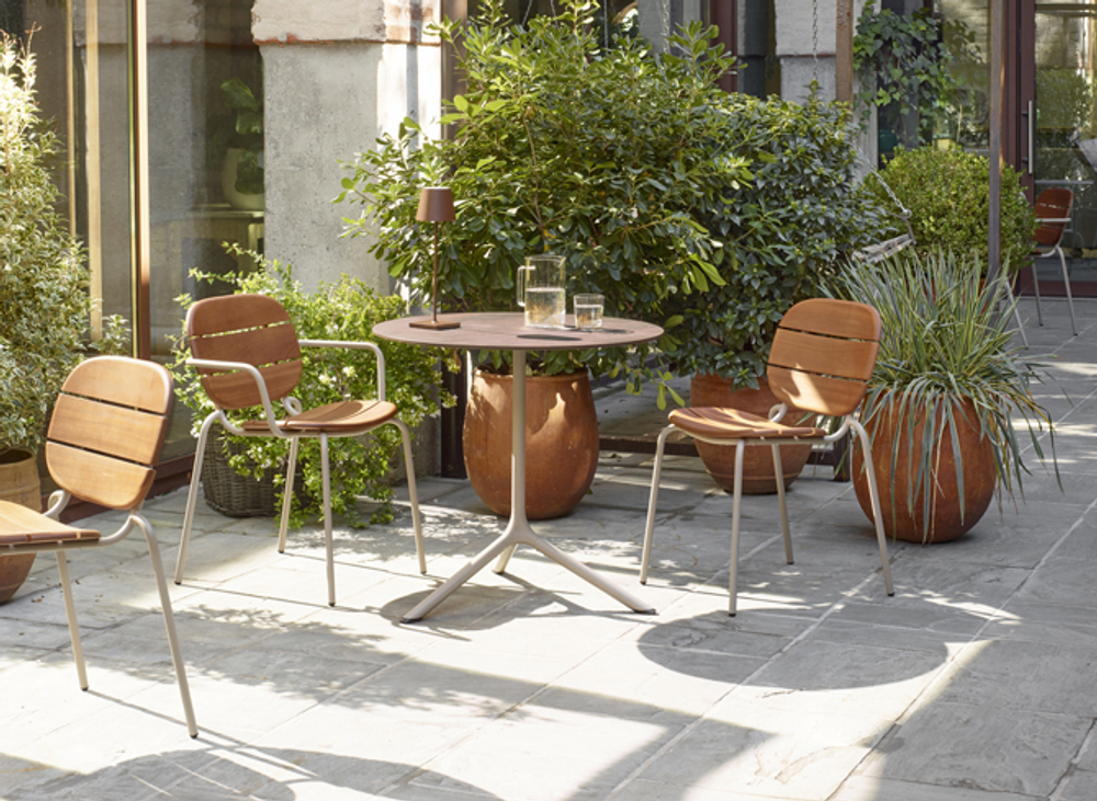 Кресло деревянное Scab Design Si-Si Wood, тортора, красное дерево