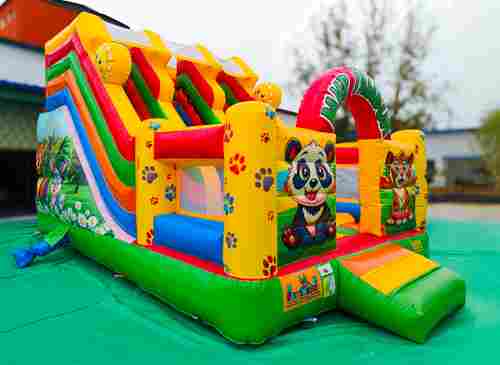 Надувной батут-горка «Зверята-непоседы», 6x4x4.5 м