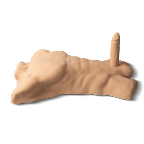 Телесный мужской торс с фаллоимитатором SILEXD Apollo L 7"