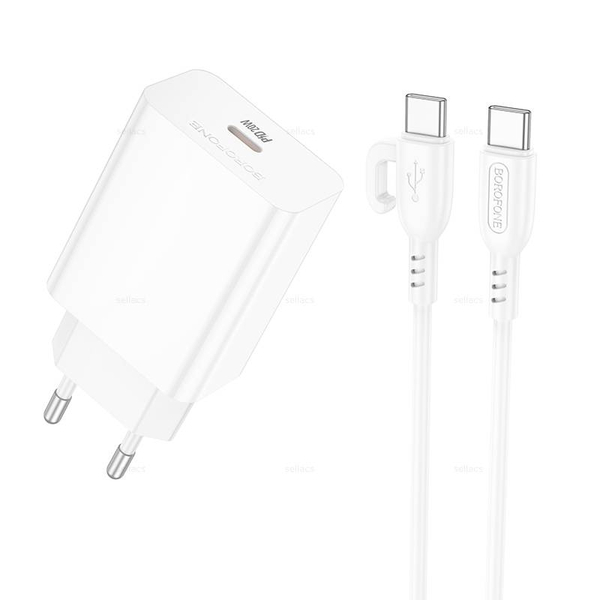 Зарядное устройство Borofone PD20W BA21A Pro QC3.0 для Type-C (white)