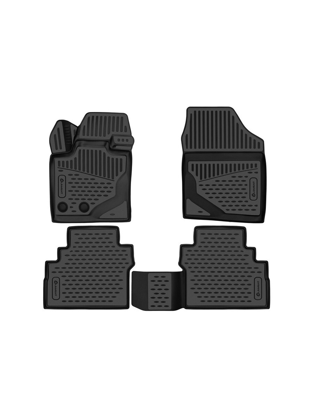 Коврики в салон для МОСКВИЧ 3е 2022-, Внедорожник 5 дв., 4шт. (полиуретан) ELEMENT3DA67650210K