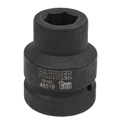 Головка ударная 19мм (6гр),1'' Partner PA-48519