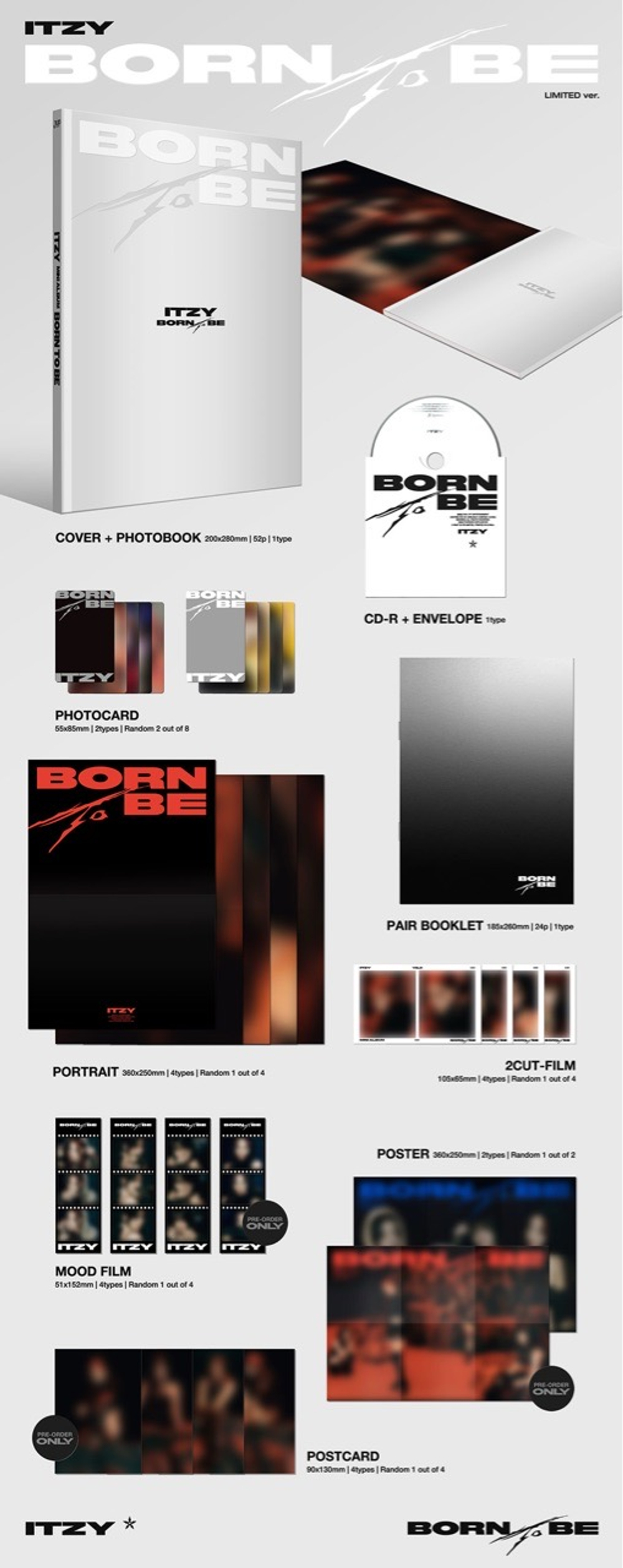 Альбом ITZY - BORN TO BE (Limited ver.)