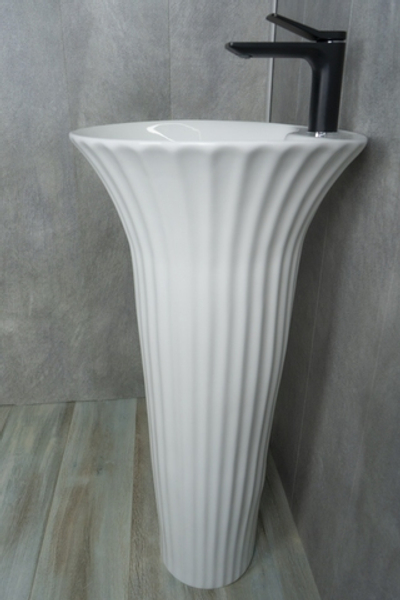 Раковина Gid Nb132 81113 накладная белая 41x41x84