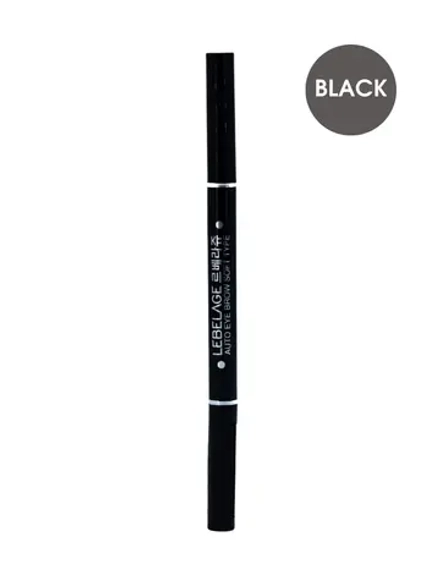 LEBELAGE - АВТОМАТИЧЕСКИЙ КАРАНДАШ ДЛЯ БРОВЕЙ ЧЕРНЫЙ AUTO EYE BROW SOFT TYPE BLACK, 1 ШТ.