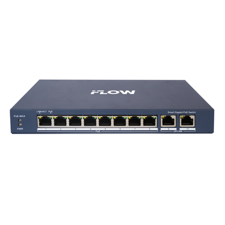 Коммутатор на 8 PoE портов iFlow F-SW-EM610POE-VM