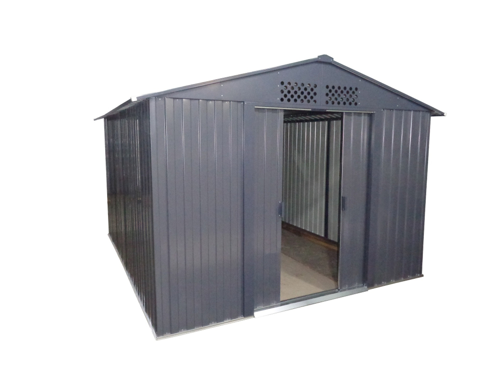 Металлический сарай GreenStorage Эван E серый