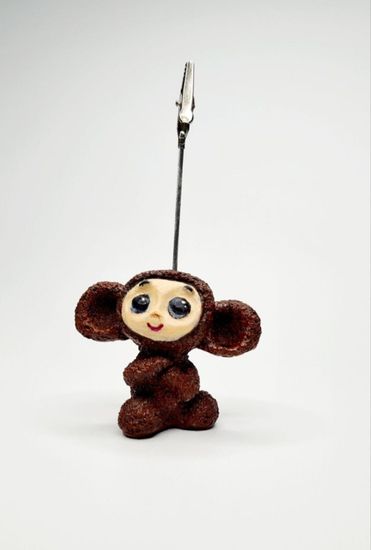 Держатель "Ушастый зверек", коричневый