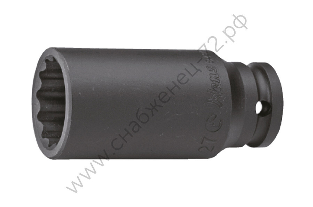 Ударная длинная головка 1/2" 27мм. 12 граней 84302M27