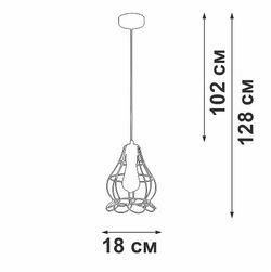 Подвесной светильник Vitaluce V2868 V2868-1/1S
