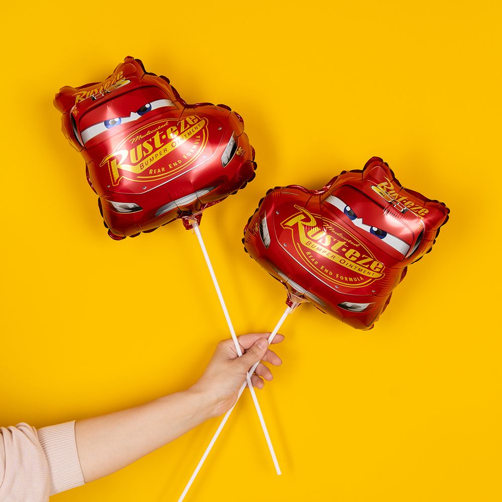 Шар с клапаном (14''/36 см) Мини-фигура, Гоночная машинка, 1 шт.