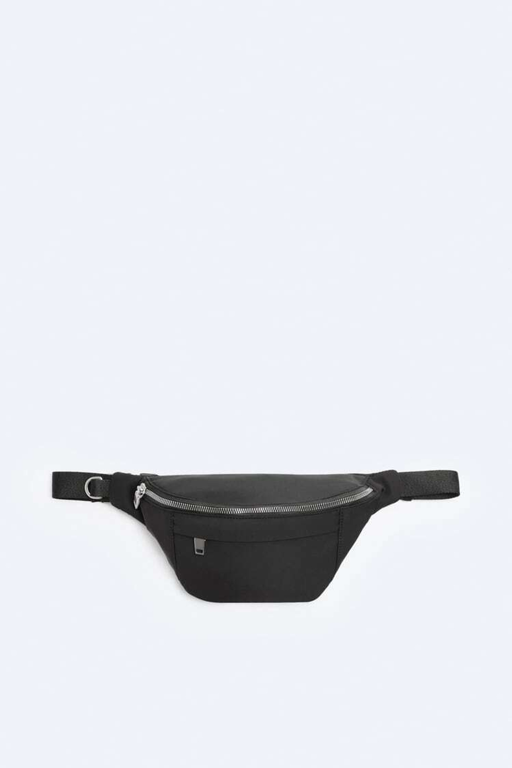 ZARA ПОЯСНАЯ СУМКА ИЗ НЕЙЛОНА, ЧЕРНЫЙ
