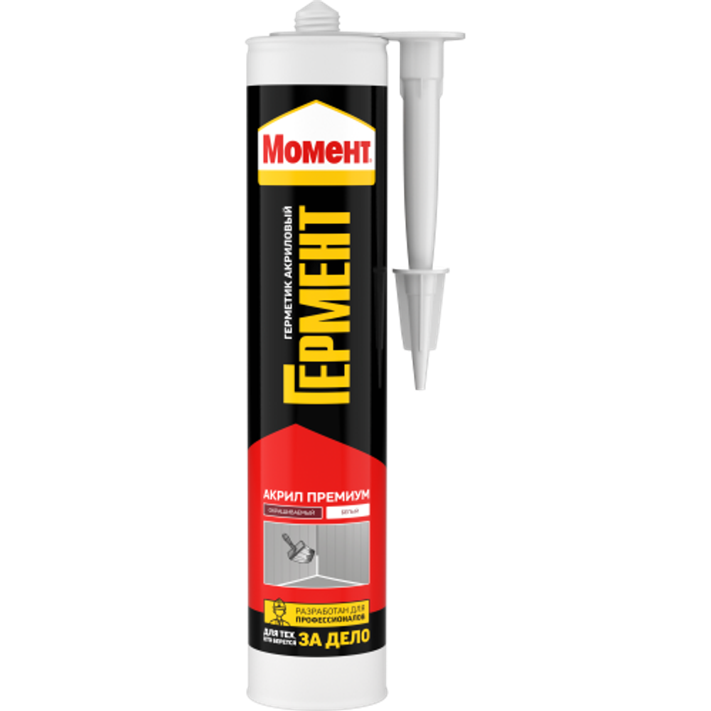 Герметик Момент Гермент 1358680 Гермент Премиум акриловый морозостойкий белый 420 гр. | Момент