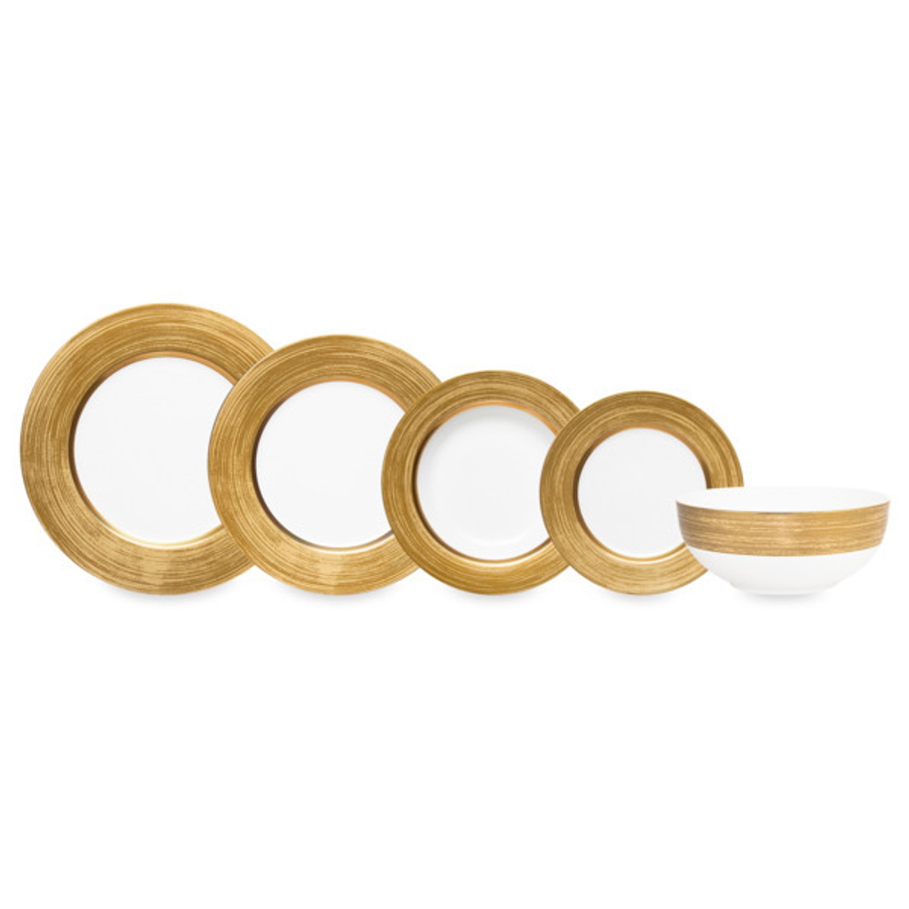 Сервиз столовый 20 предметов на 6 персон Narumi Золотой дуэт