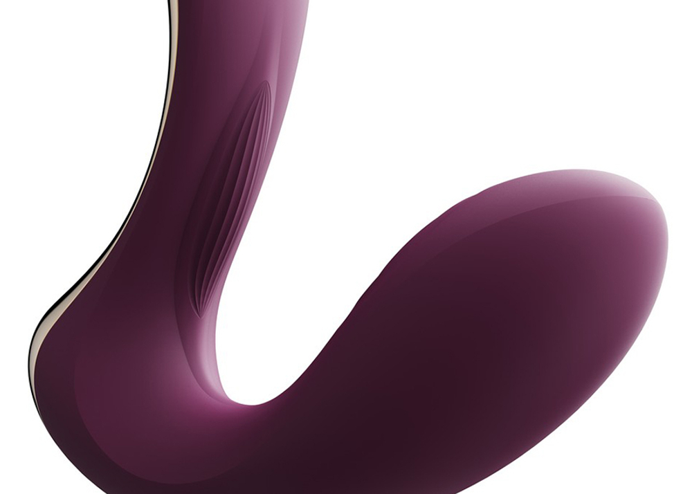 Фиолетовый вибромассажёр для зоны G с пульсацией, вакуумной стимуляцией и функцией нагрева Zalo Talis G-Spot PulseWave Vibrator Velvet Purple