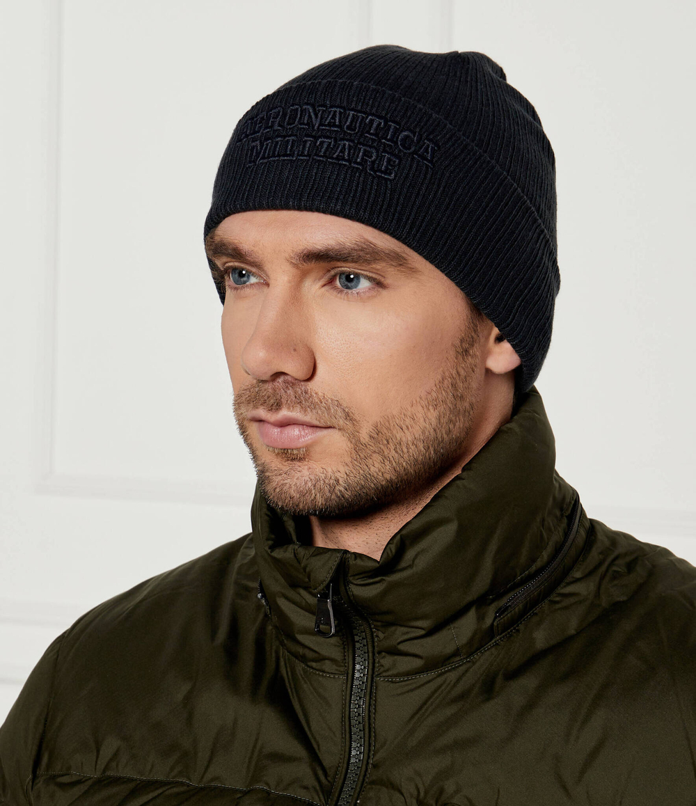 Шапка Aeronautica Militare - темно-синий(CU043L488)