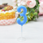 Свеча для торта цифра "3", 7см