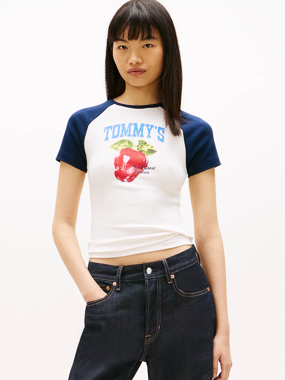 Футболка женская TOMMY JEANS TJW SLIM TOMMY MARKE