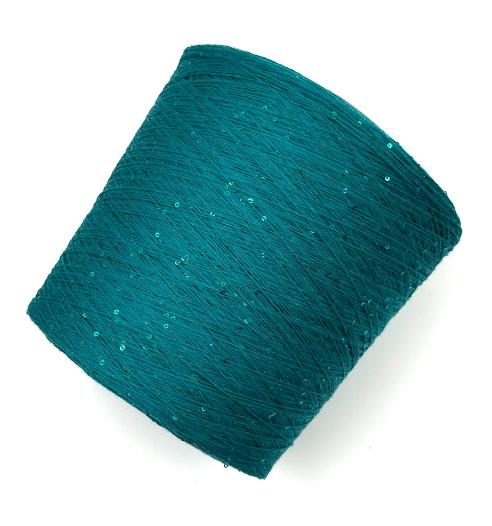 Кариаджи сток для куч. Шелк 100% + микропай 800 м в 100 г тёмно-бирюзовый