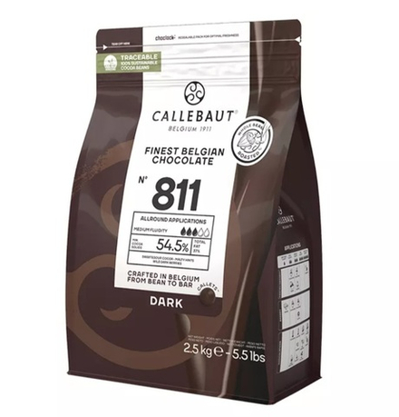 Шоколад темный Callebaut 54,5%, 2,5 кг