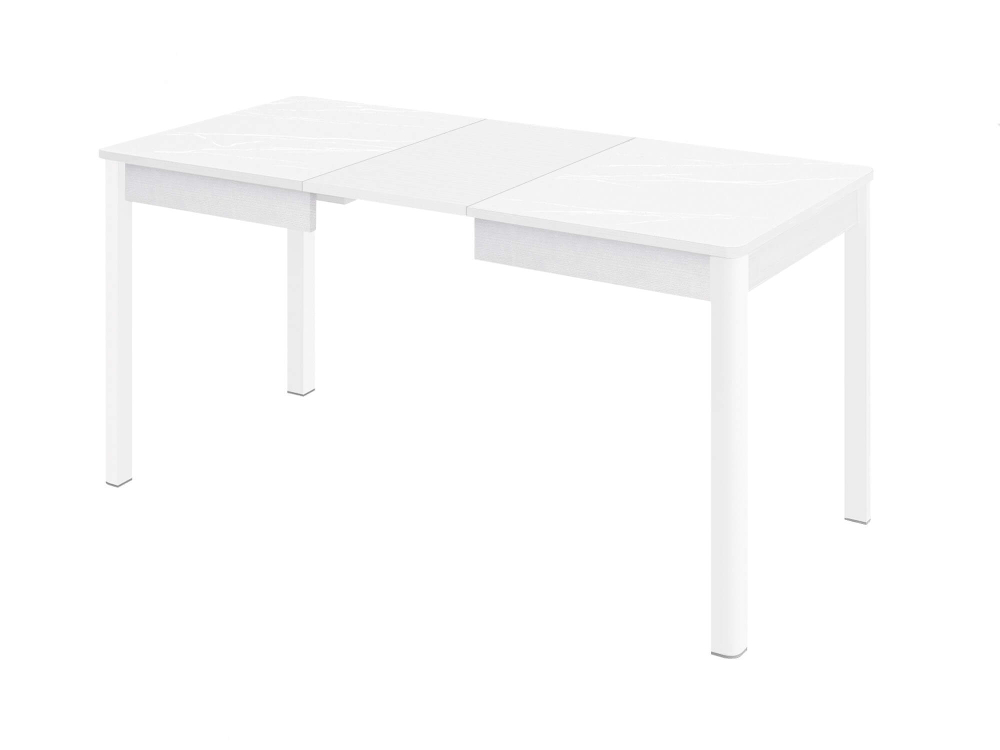 Обеденный стол Орфей 43 Белый Шпон