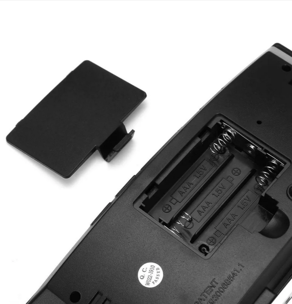 Часы-будильник настольные LED Космос 6507 черный корпус